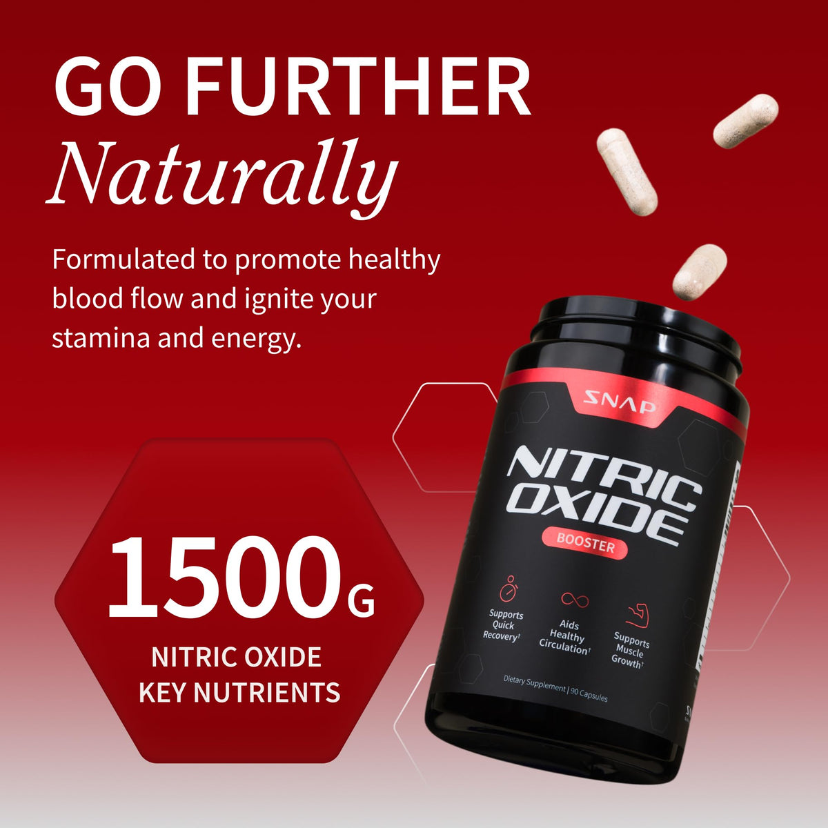 Nitric Oxide Beet Root Soft Chews + Booster Bundle, 60 Soft Chews + 90 Capsules I692565