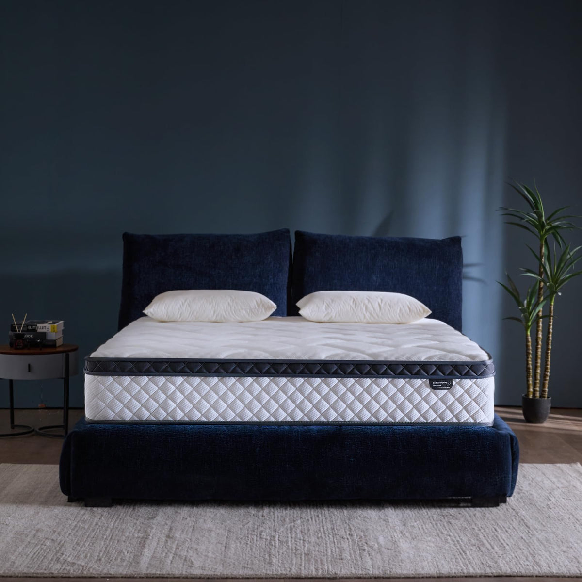 10 Inch Twin Hybrid Mattress in a Box with Pocket Spring & Memory Foam N76249