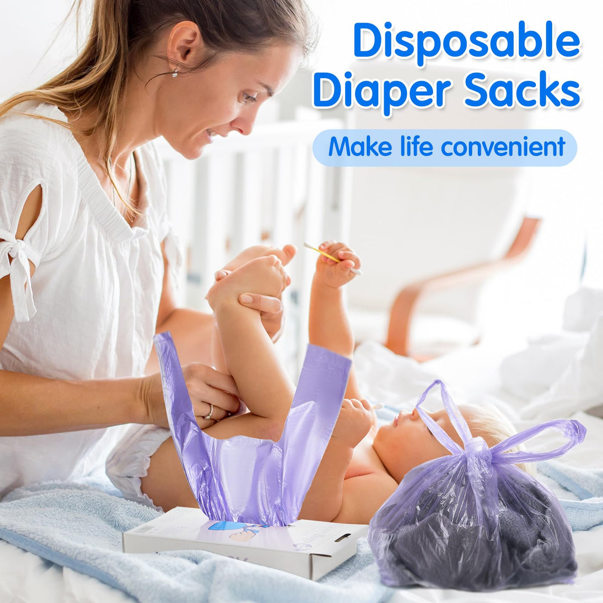 1800 Pcs Disposable Diaper Bags M4802