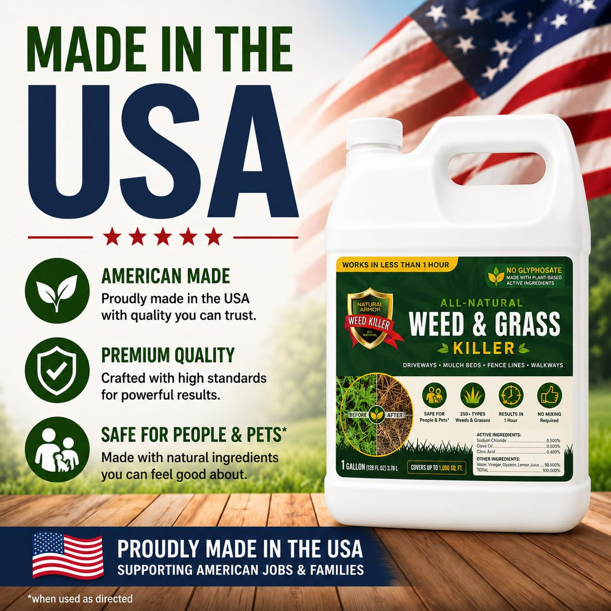 Pet Safe Weed Killer 1 Gallon with Sprayer J2484