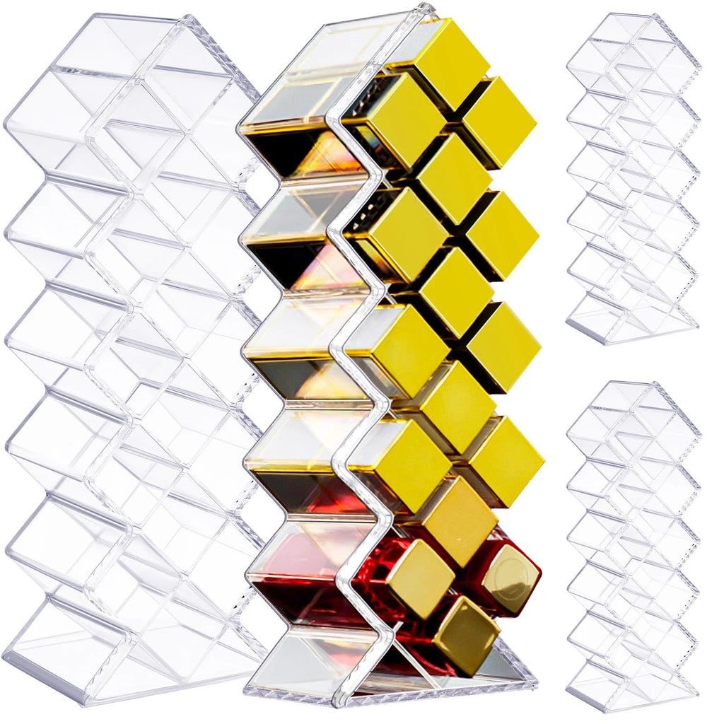 4 Pack 64 Slots Acrylic Lipstick Organizer J9380
