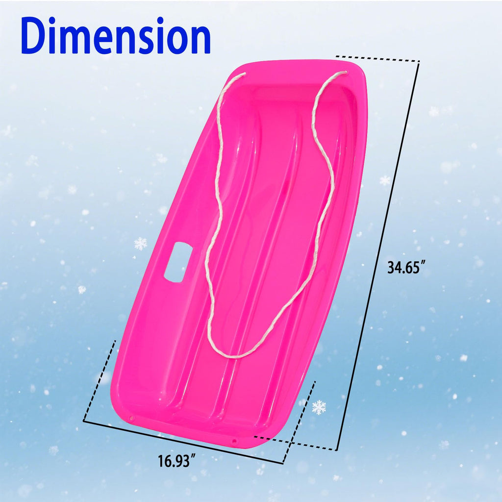 Snow Sled with Pull Rope & Handles 35 Inch F56944