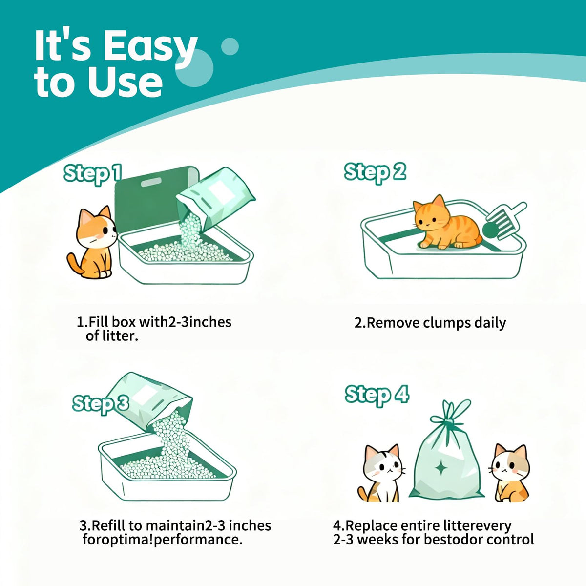 Cassava Cat Litter Odor Control Dust-Free Clumping X18531