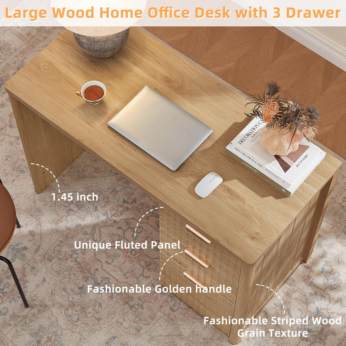 Office Desk with 3 Drawers I674043
