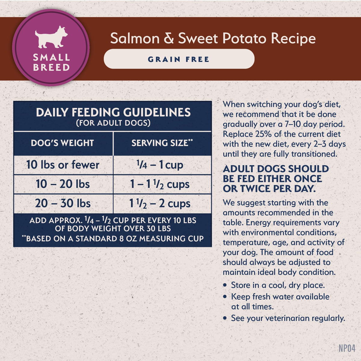 Salmon & Sweet Potato 12 lb E192430