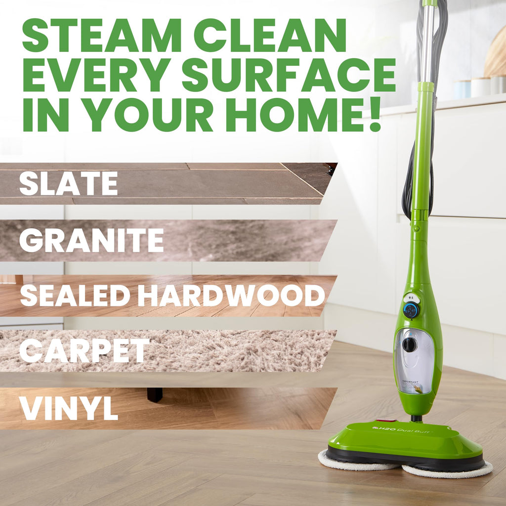 8 in 1 Handheld Steam Mop with 2 Washable Scrub Pads H194