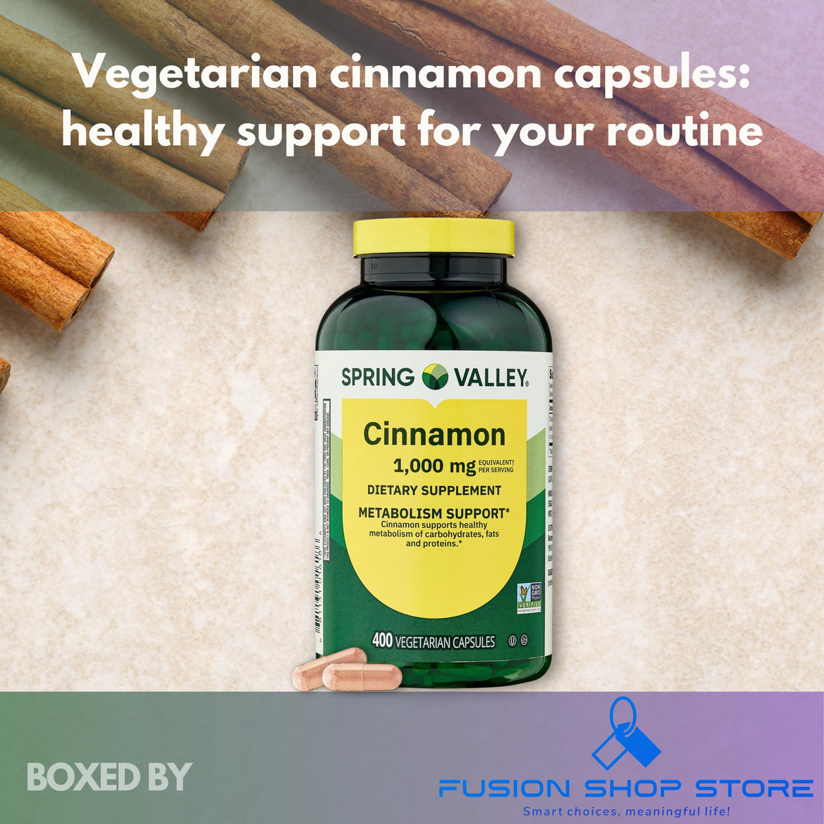 Cinnamon Extract Capsules 400 Count M600951
