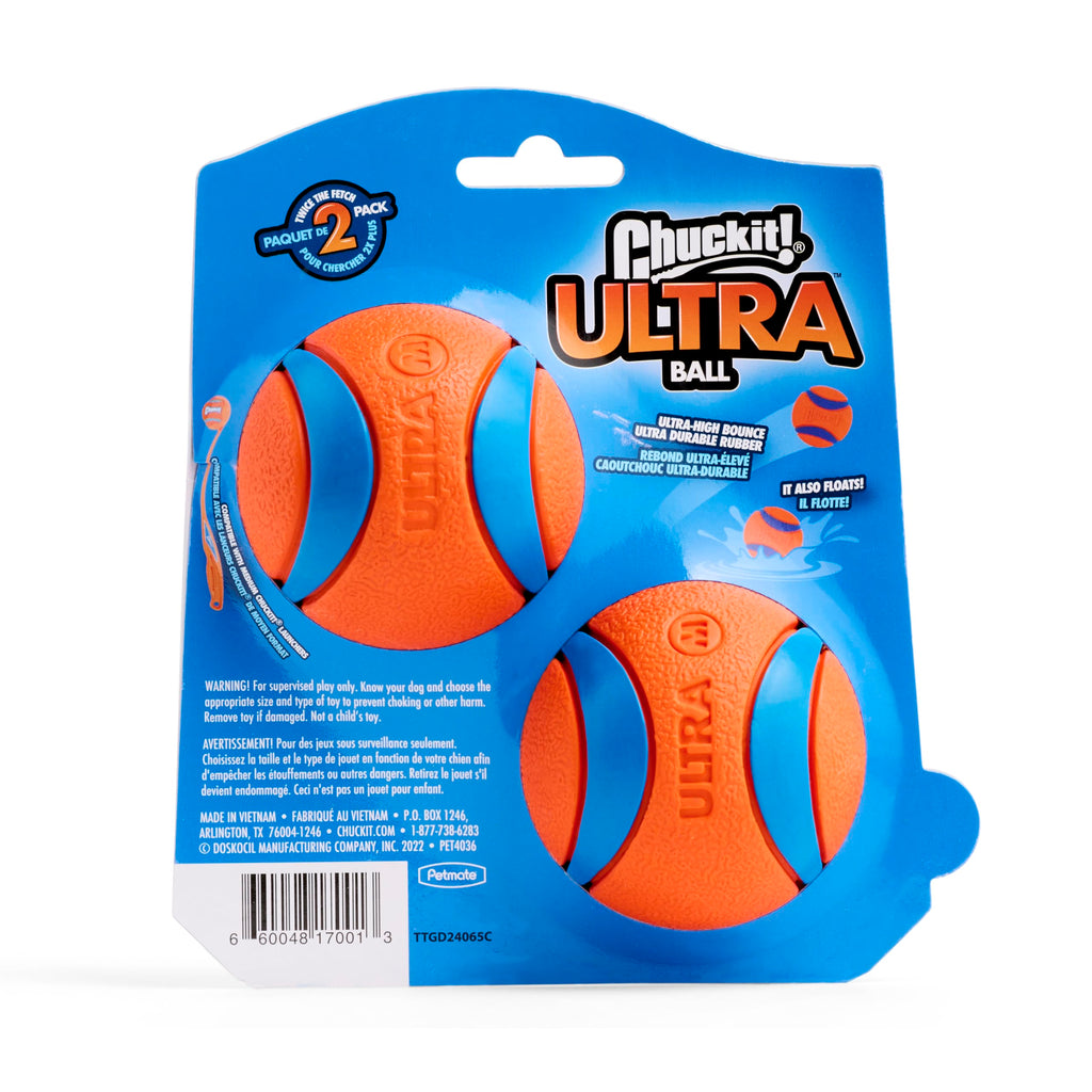 Dog Toy Durable Rubber Medium 2.5-in 2 Pack Z21182