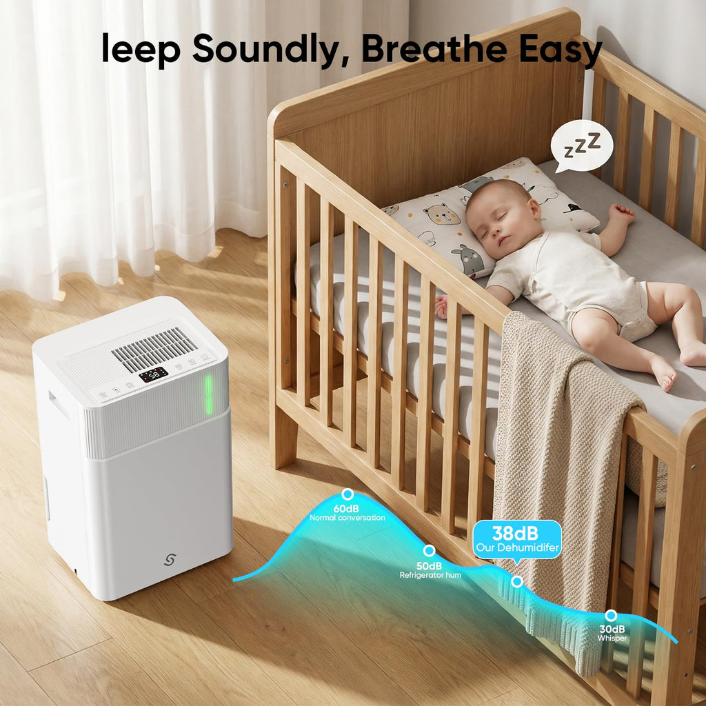 52-Pint 4,500 Sq Ft Dehumidifier with Drain Hose Q7261