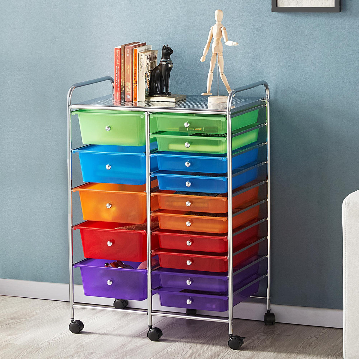15 Drawer Rolling Storage Cart I430