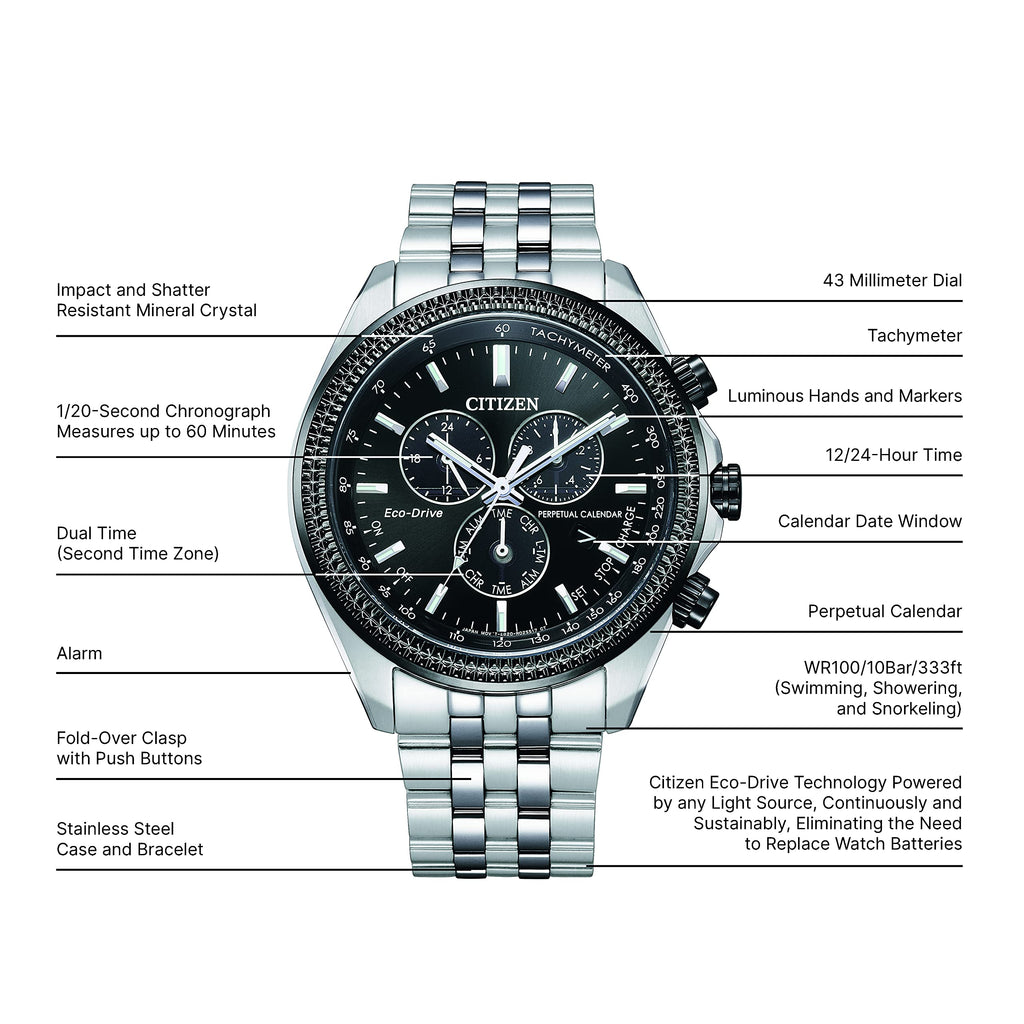 Men's Stainless Steel Chronograph Watch M105