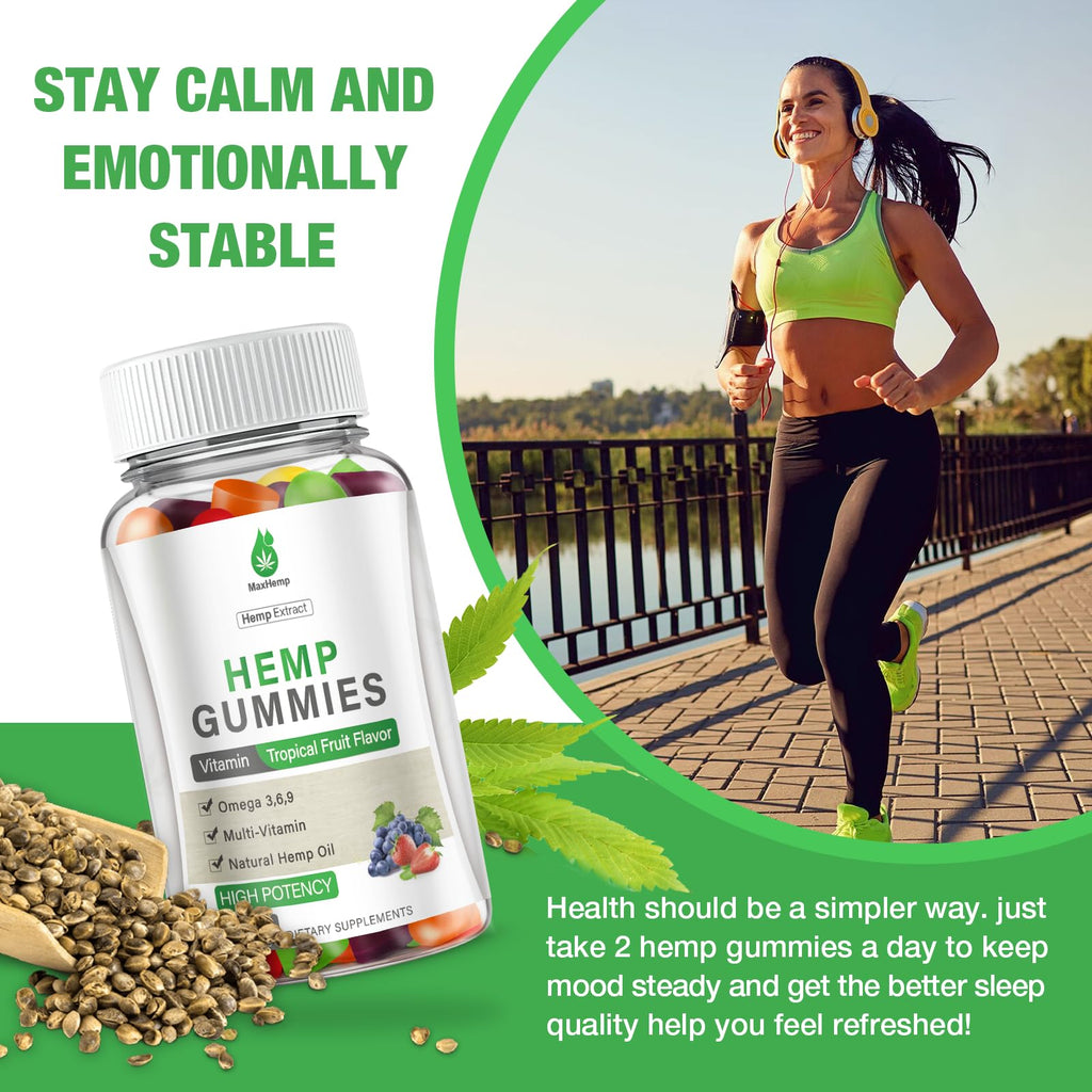 Organic Hemp Gummies 4 Pack Vegan W456804