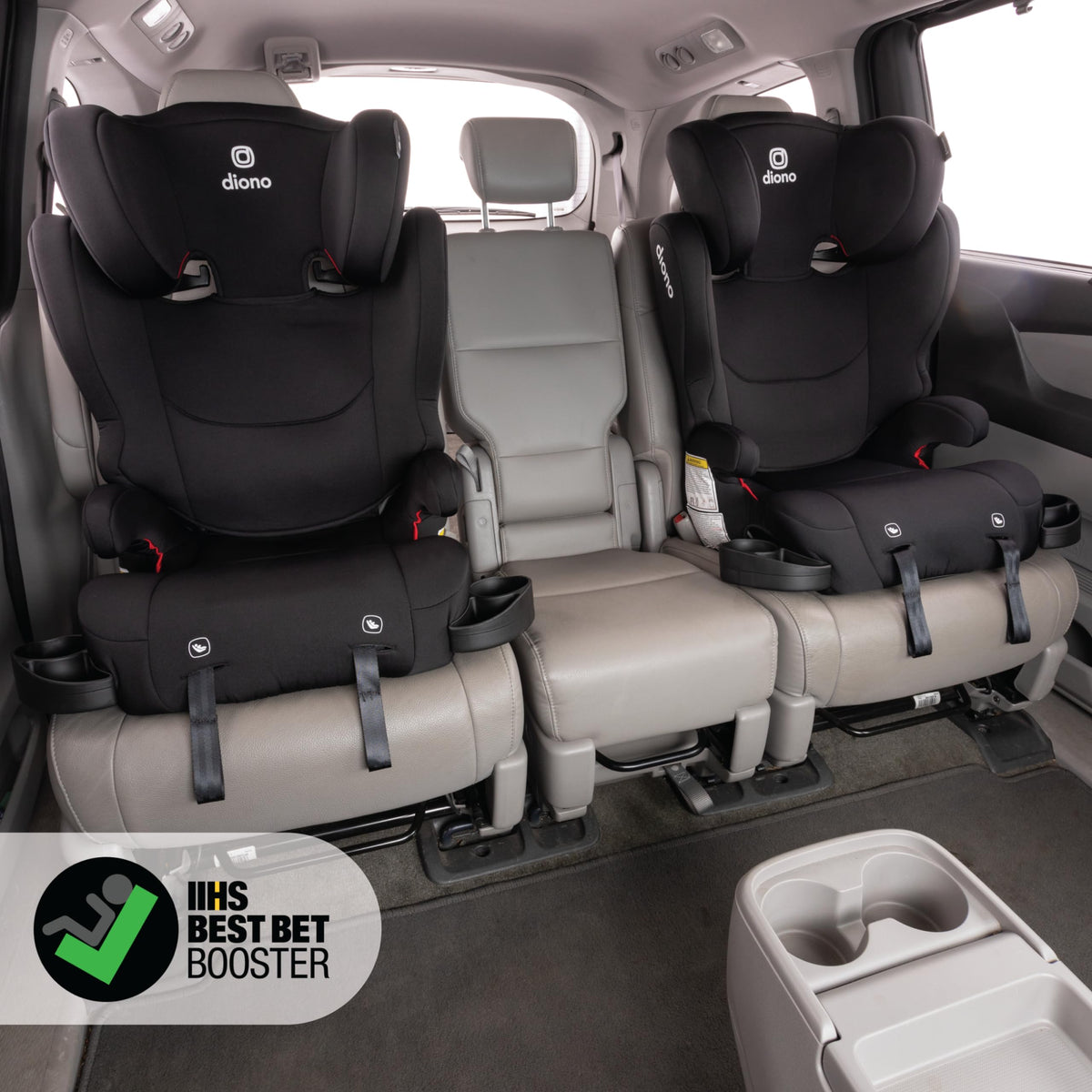 2-in-1 Belt Positioning Booster Seat, Black L7086