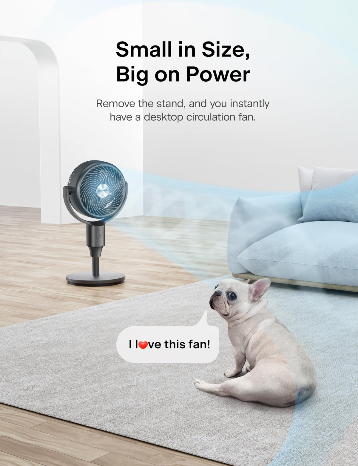 Grey Pedestal Fan I9469