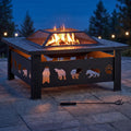 32" Outdoor Wood Burning Fire Pit Table V524
