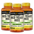 Red Yeast Rice Herbal Supplement 60 Capsules Pack of 3 J6682