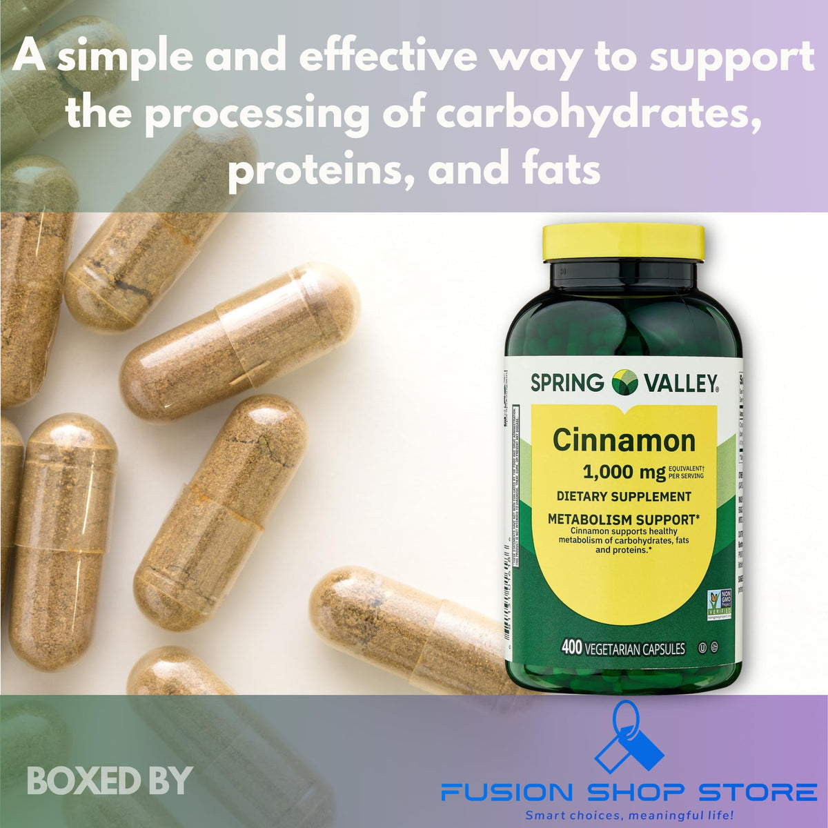 Cinnamon Extract Capsules 400 Count M600951