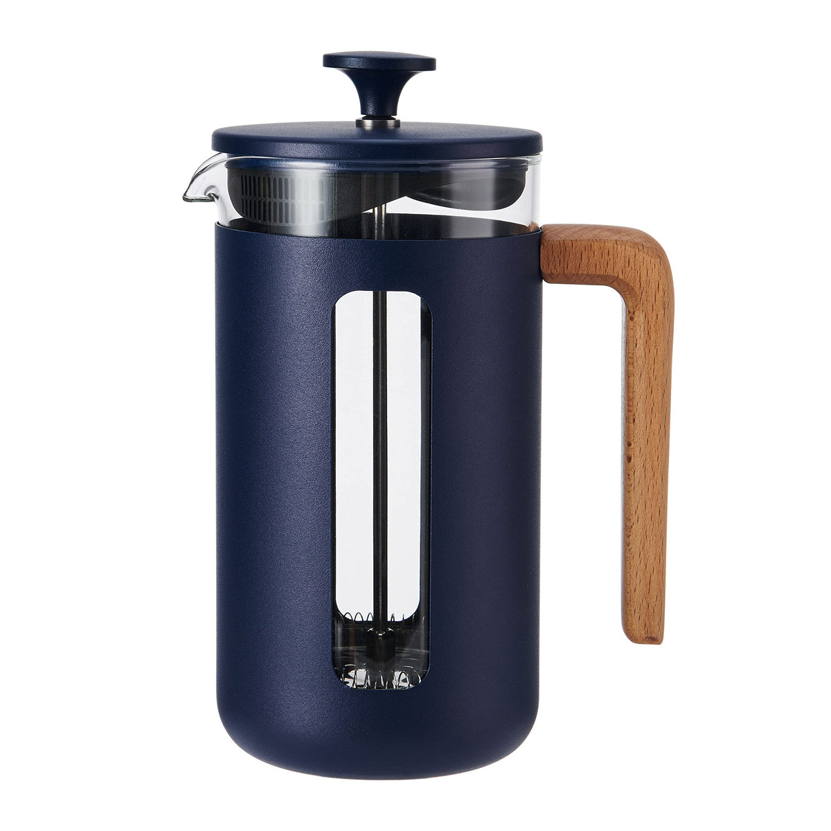 8 Cup Heat Resistant Borosilicate Glass and Stainless Steel French Press Coffee Maker A659907