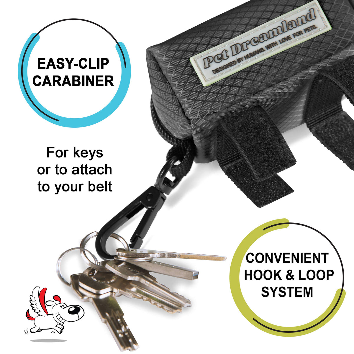 Hands Free Dog Leash and Poop Bag Dispenser U103112