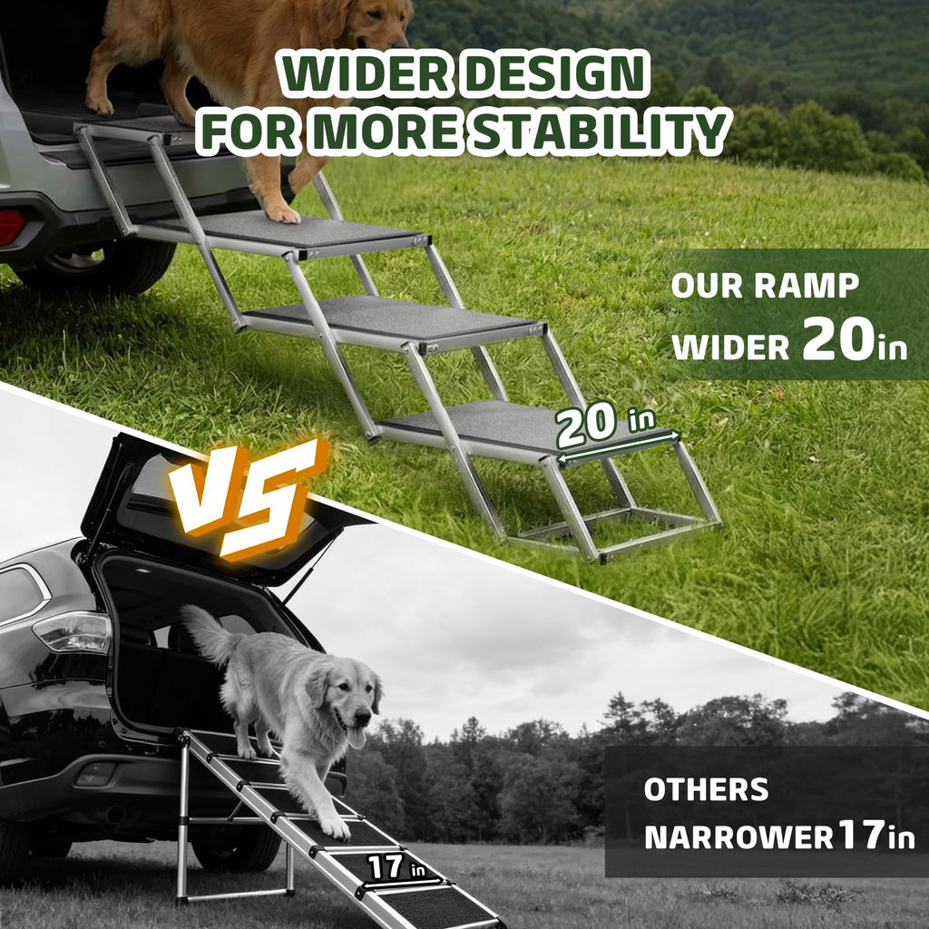 20'' Extra Wide 4-Step Aluminum Dog Stairs I277198