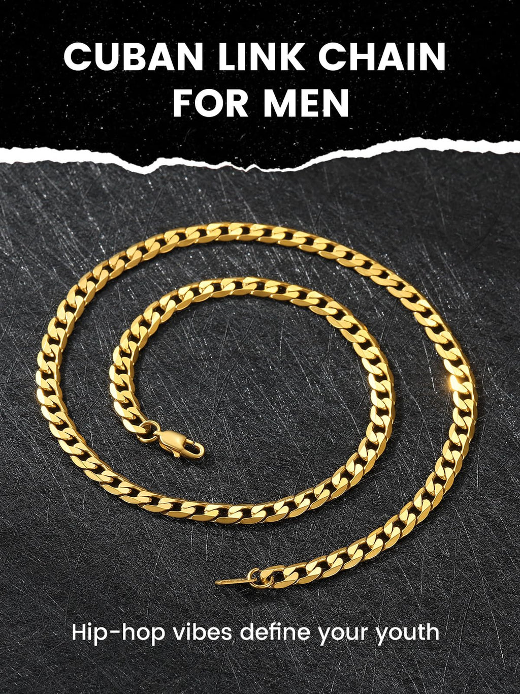 Stainless Steel Figaro Chain Necklace C476