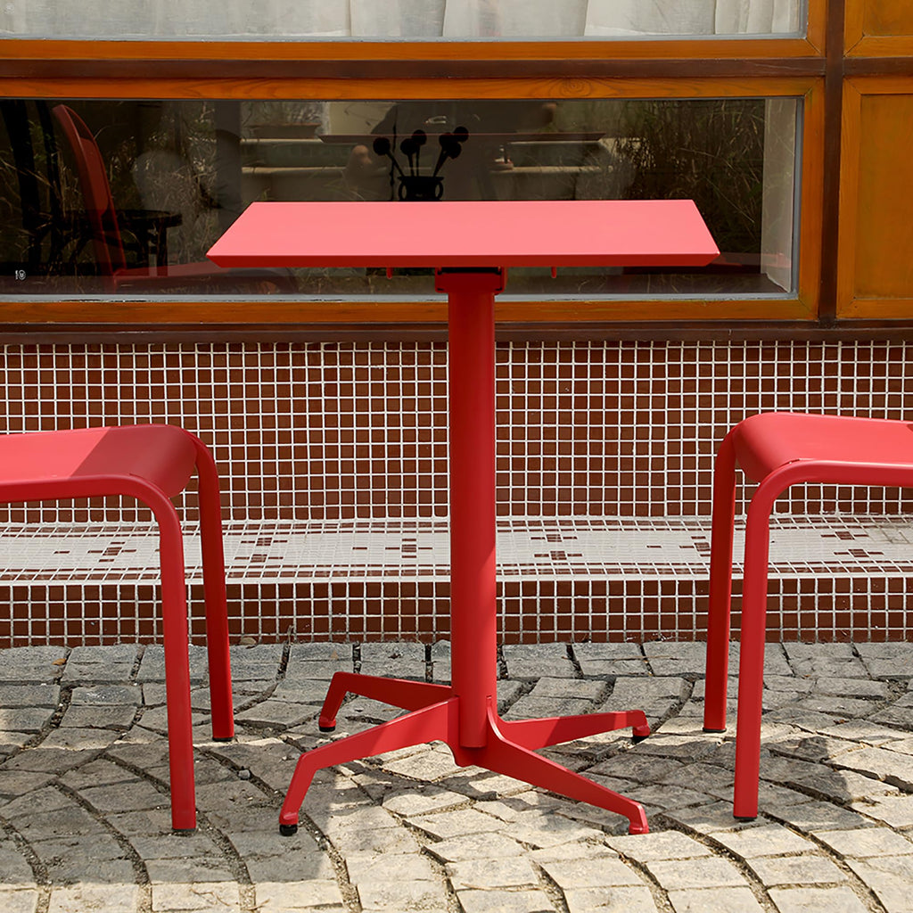 Square Folding Table, Indoor & Outdoor Iron Table T1471