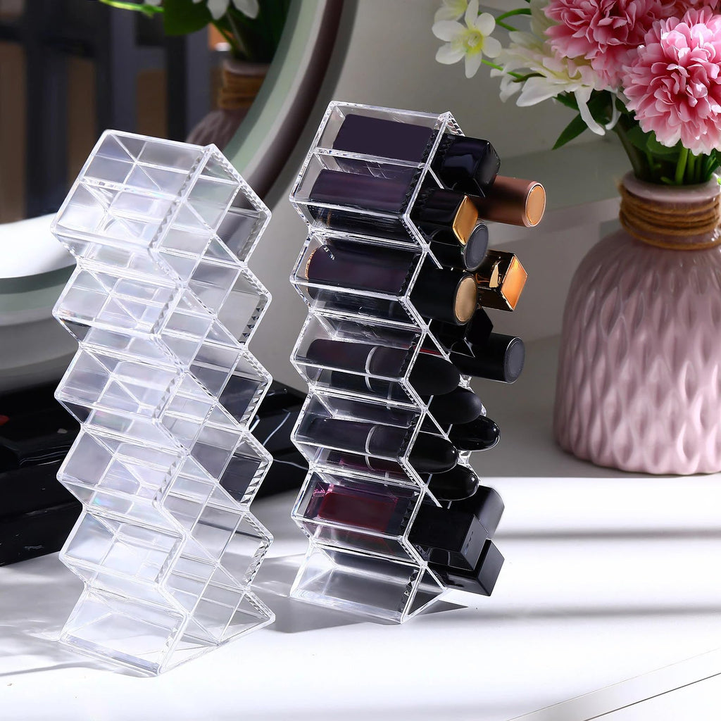 4 Pack 64 Slots Acrylic Lipstick Organizer J9380