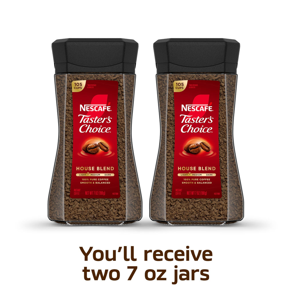 Instant Coffee Light Medium Roast 2 Jars 7 Oz Each U925