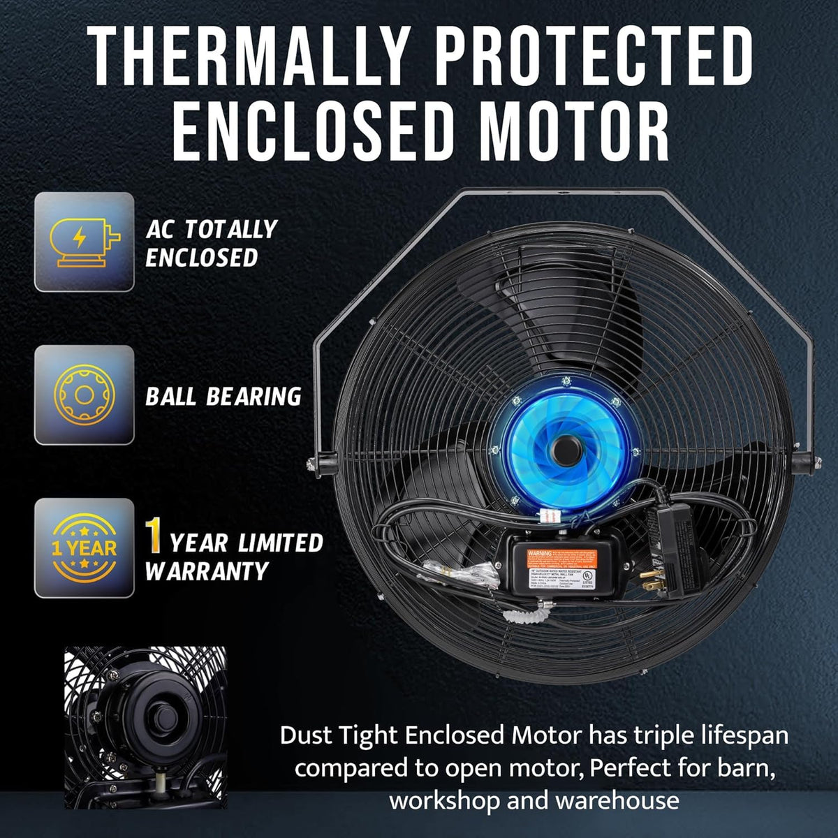 20-Inch High Velocity Wall Fan U212