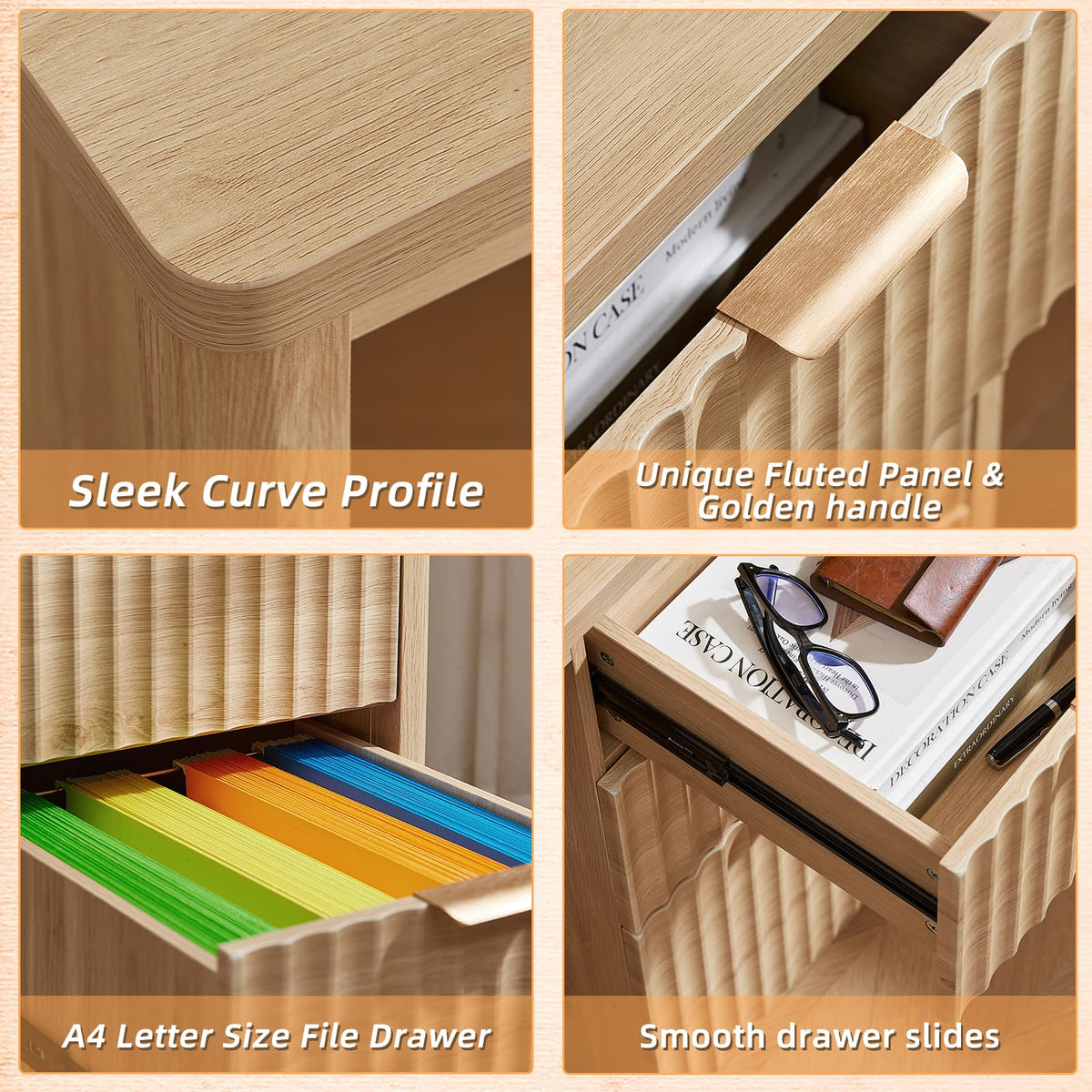Office Desk with 3 Drawers I674043
