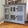 Rabbit Hutch with Plastic Tray D363