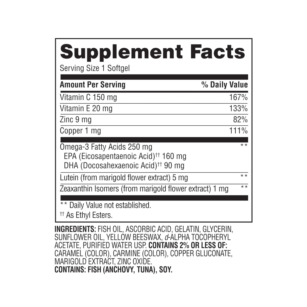 50 Count Soft Gels Dietary Supplement L59262