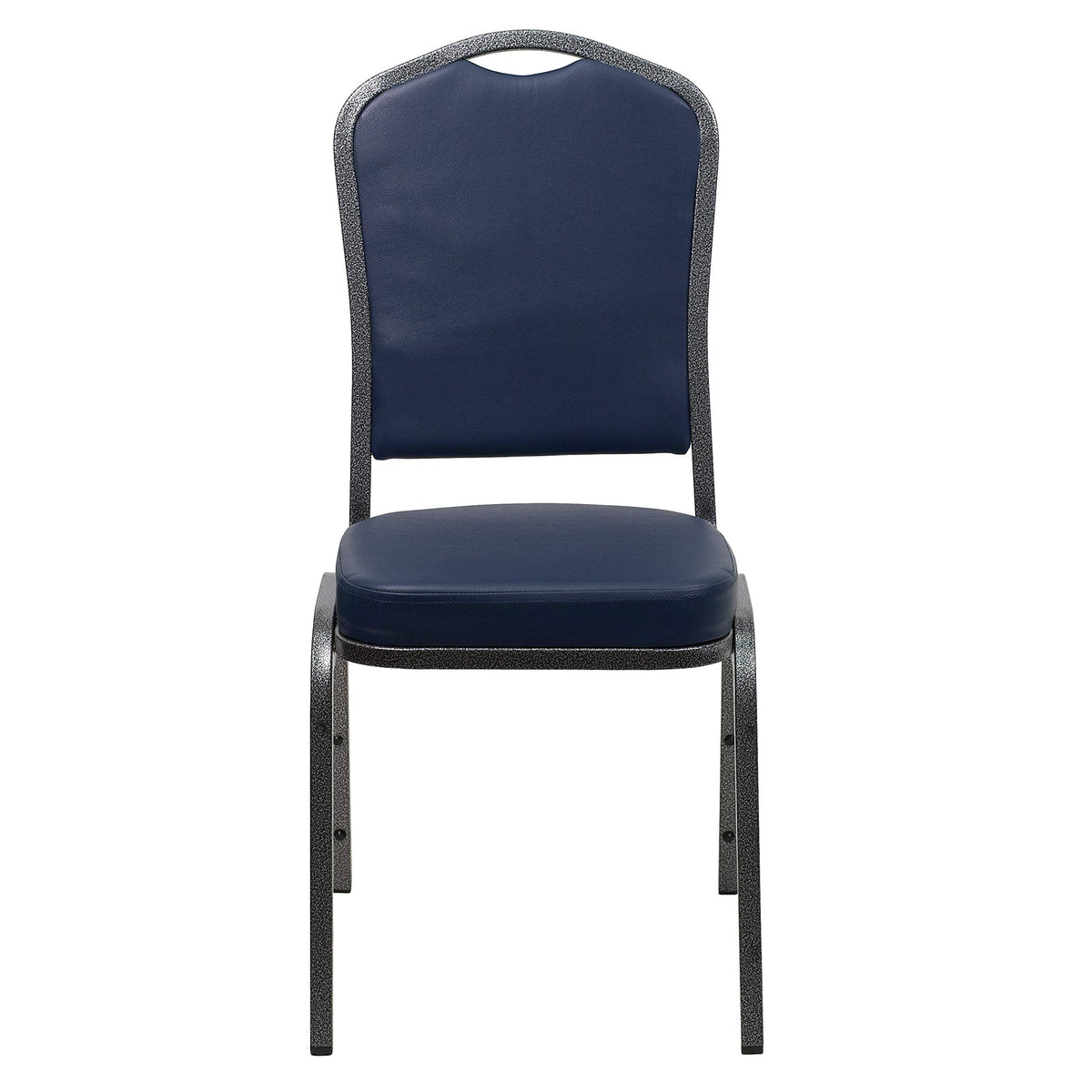 Silver Vinyl Stackable Banquet Chair Q135