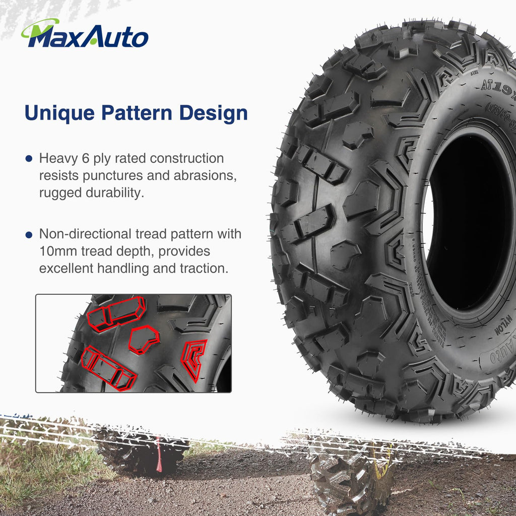 19x7-8 ATV Tires Set of 2 F92316