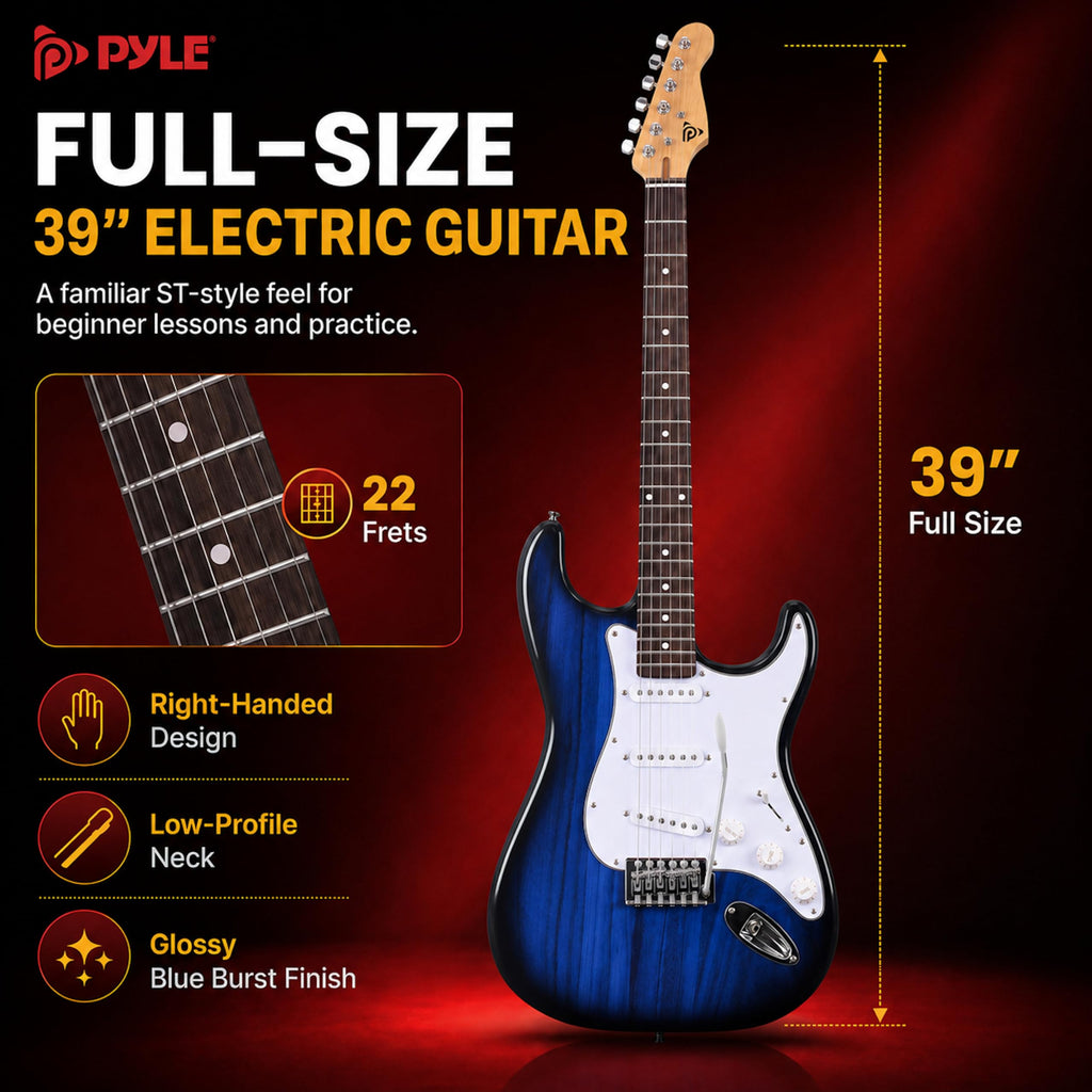 Blue Burst Electric Guitar and Amp Kit H719