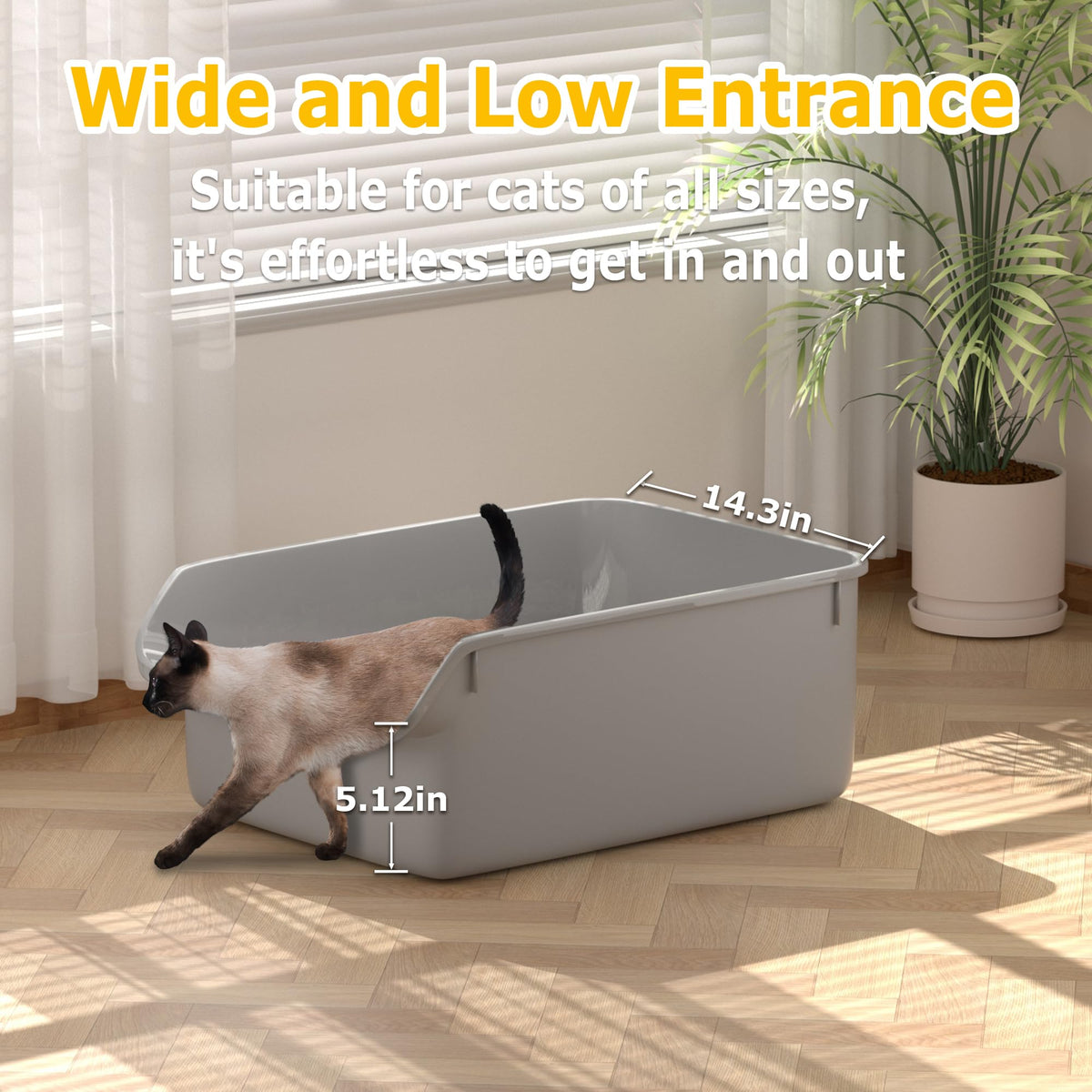 Large High Side Cat Litter Box M7856