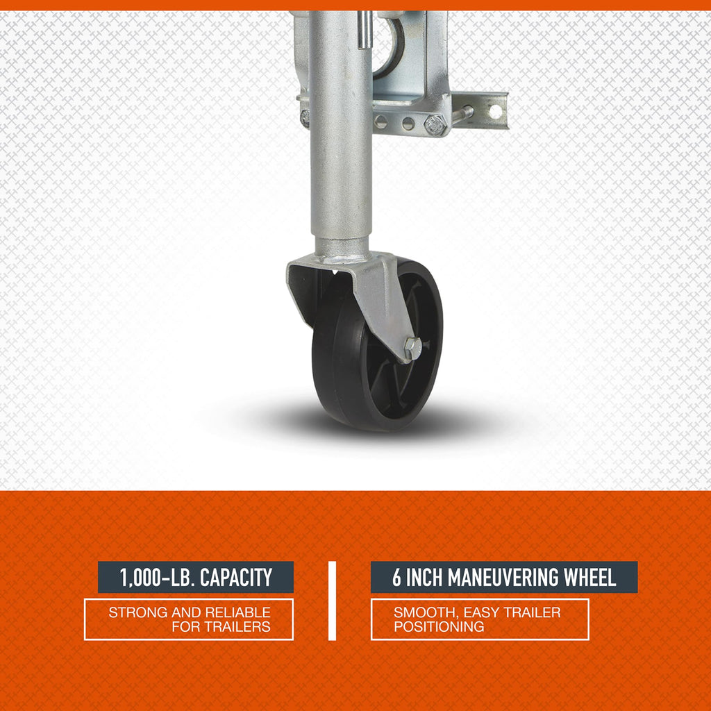 Bolt-On Sidewind Marine Swivel Jack, 1,000-Lb. Capacity E527345