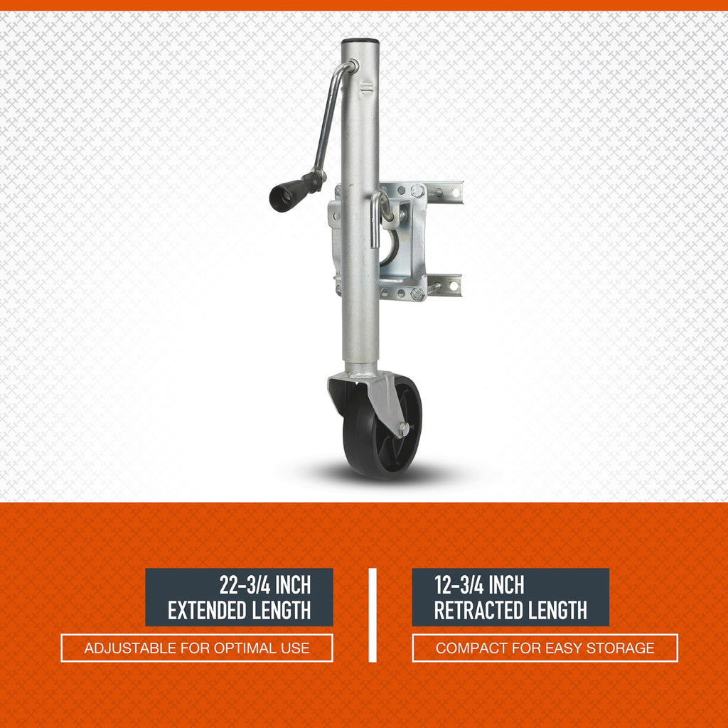 Bolt-On Sidewind Marine Swivel Jack, 1,000-Lb. Capacity E527345