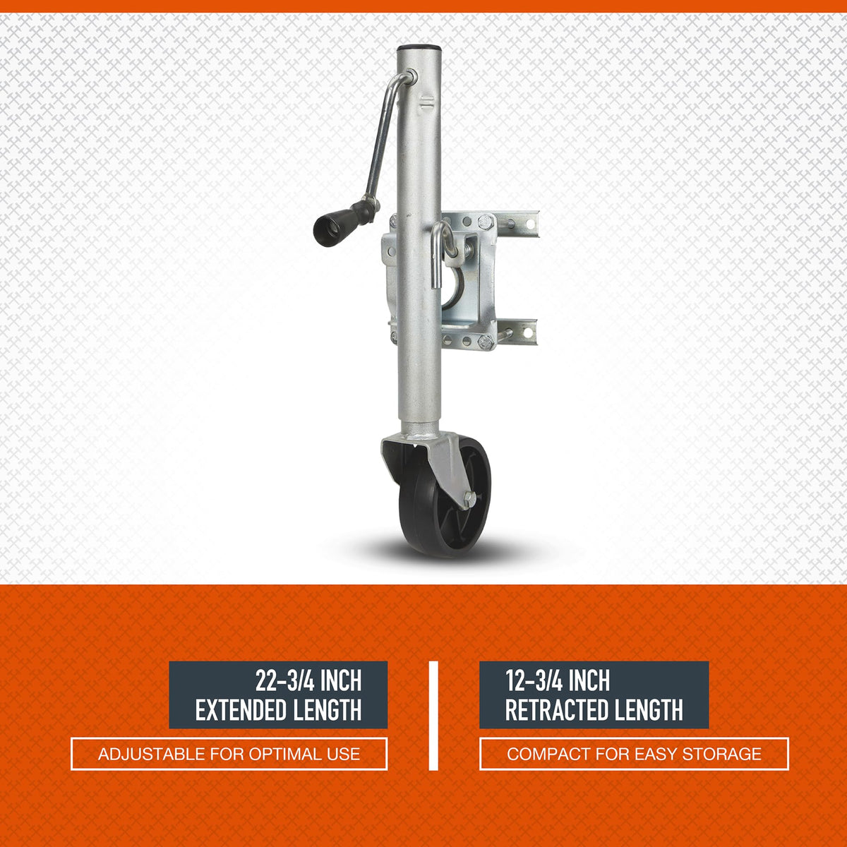 Bolt-On Sidewind Marine Swivel Jack, 1,000-Lb. Capacity E527345