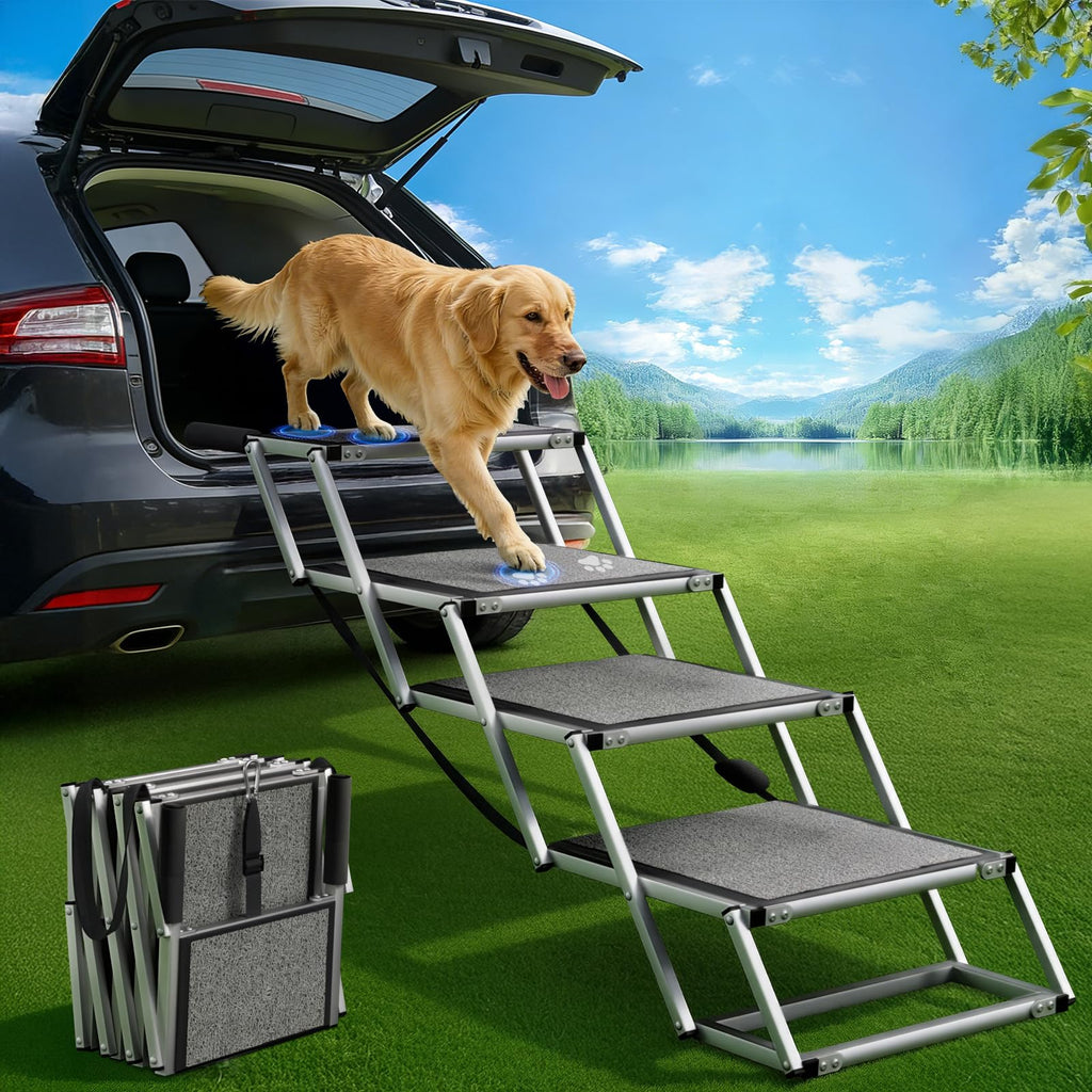 20'' Extra Wide 4-Step Aluminum Dog Stairs I277198