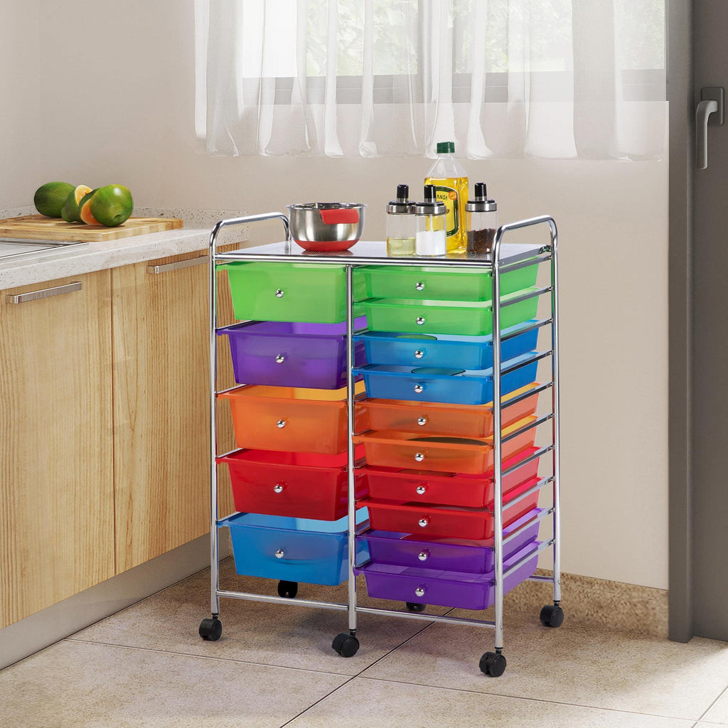 15 Drawer Rolling Storage Cart I430