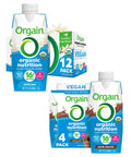 Organic Vegan Plant Based Nutritional Shake, Vanilla Bean + Smooth Chocolate, 11 Fl Oz (Pack of 4) U594742