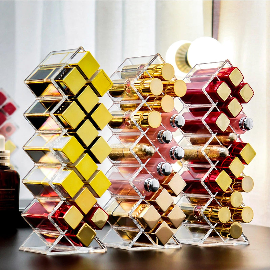 4 Pack 64 Slots Acrylic Lipstick Organizer J9380