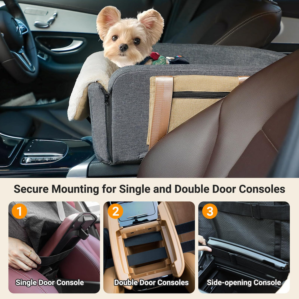Center Console Dog Car Seat to 18lbs T482