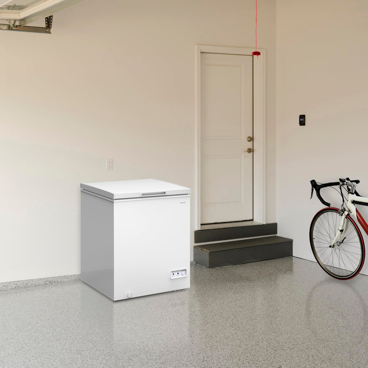 White 5.0 Cu. Ft. Chest Freezer with Storage Basket N364