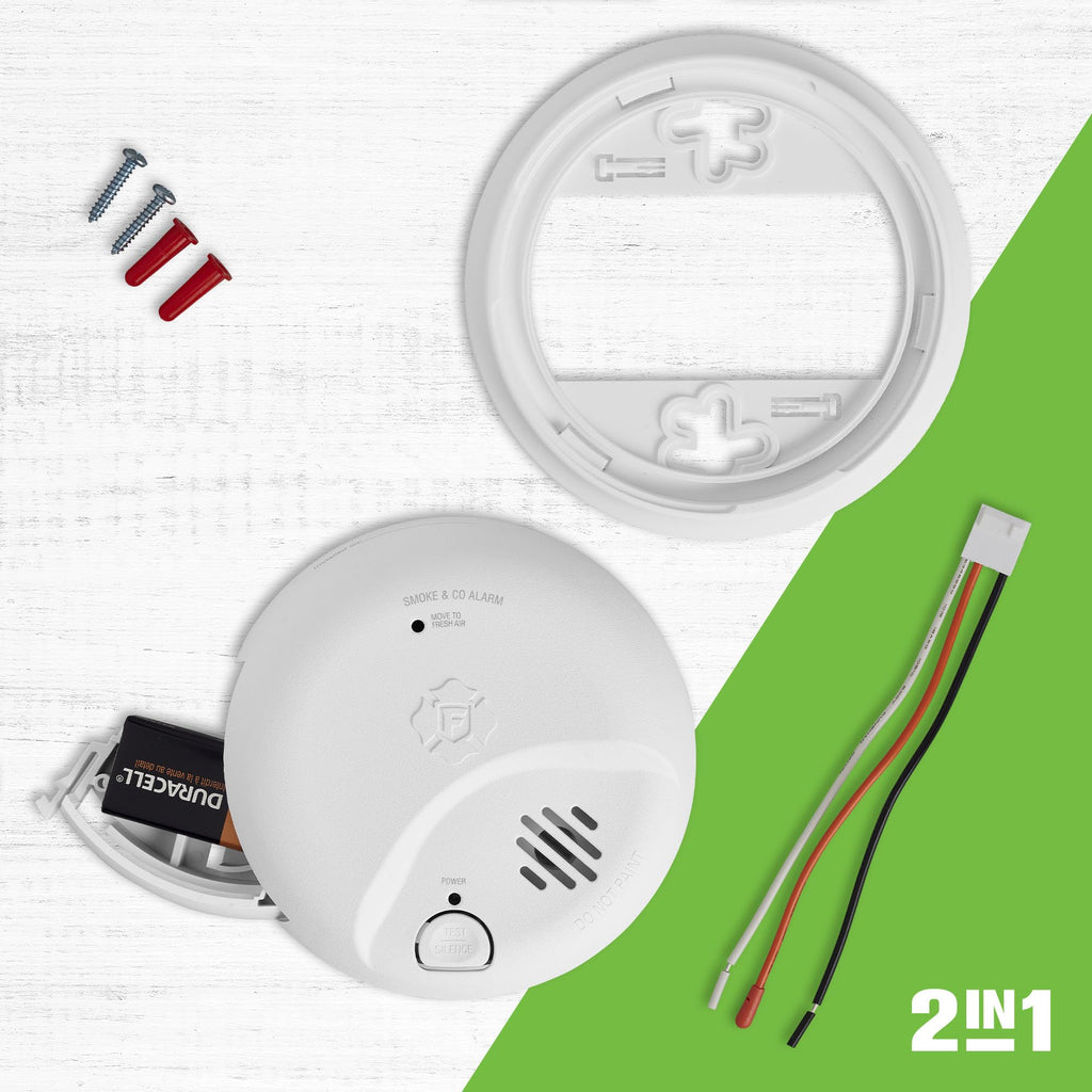 Hardwire Combination Smoke & Carbon Monoxide Alarm W414