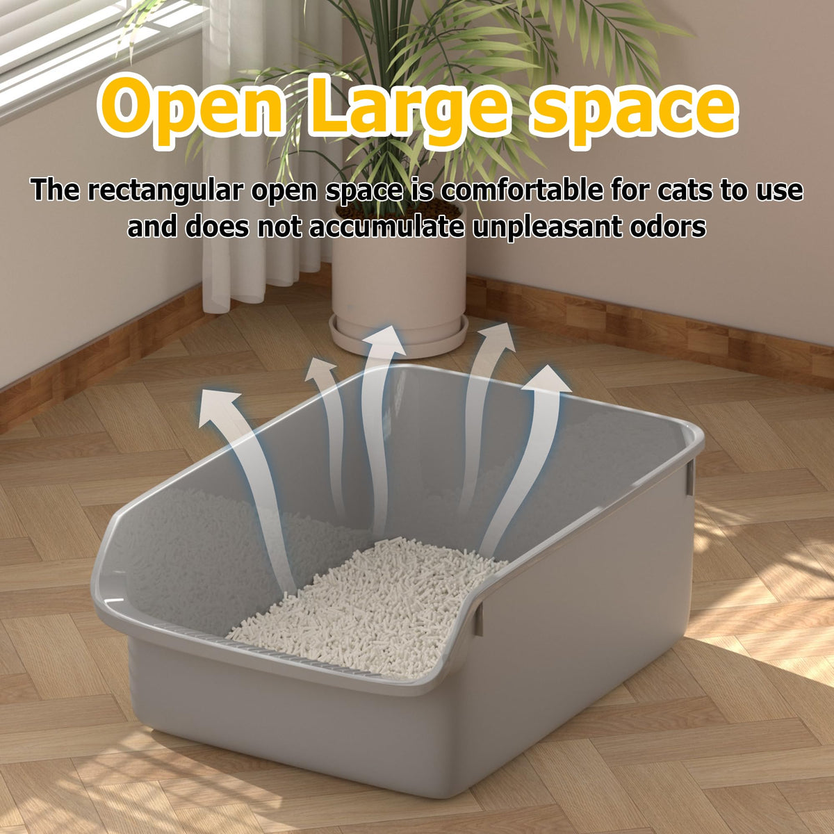 Large High Side Cat Litter Box M7856