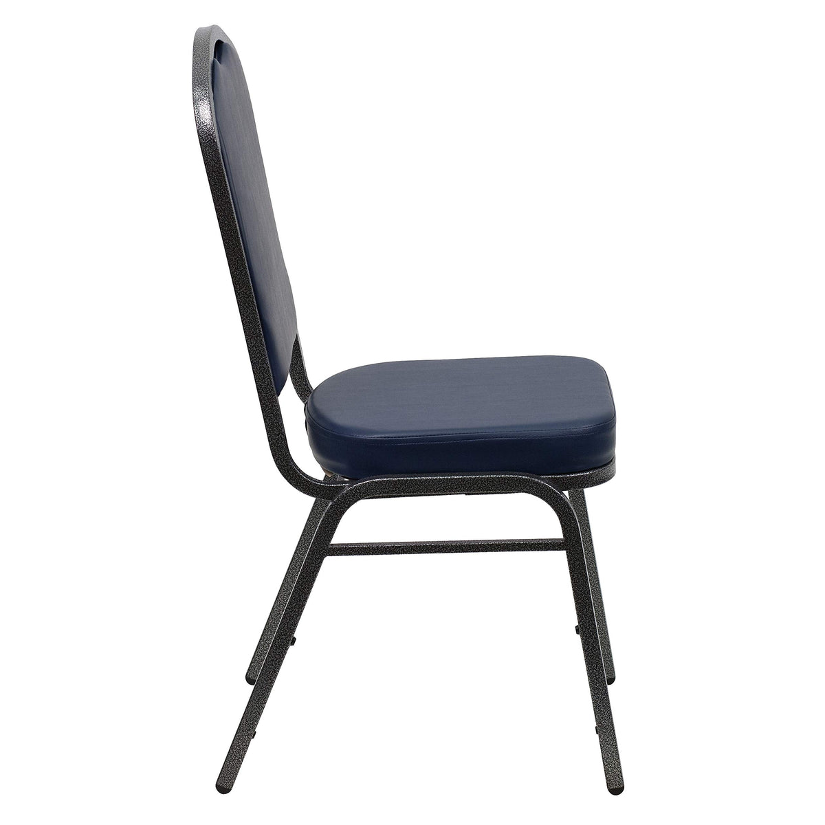 Silver Vinyl Stackable Banquet Chair Q135
