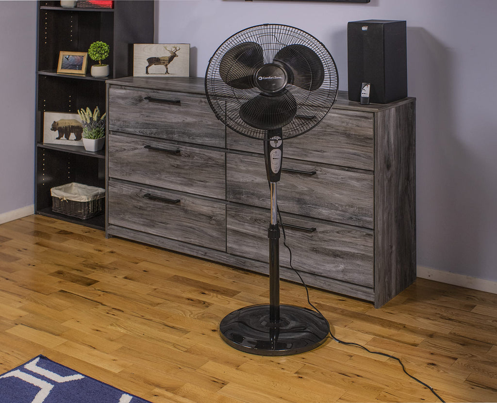 18 inch 3 Speed Oscillating Pedestal Fan with Remote Control K91812