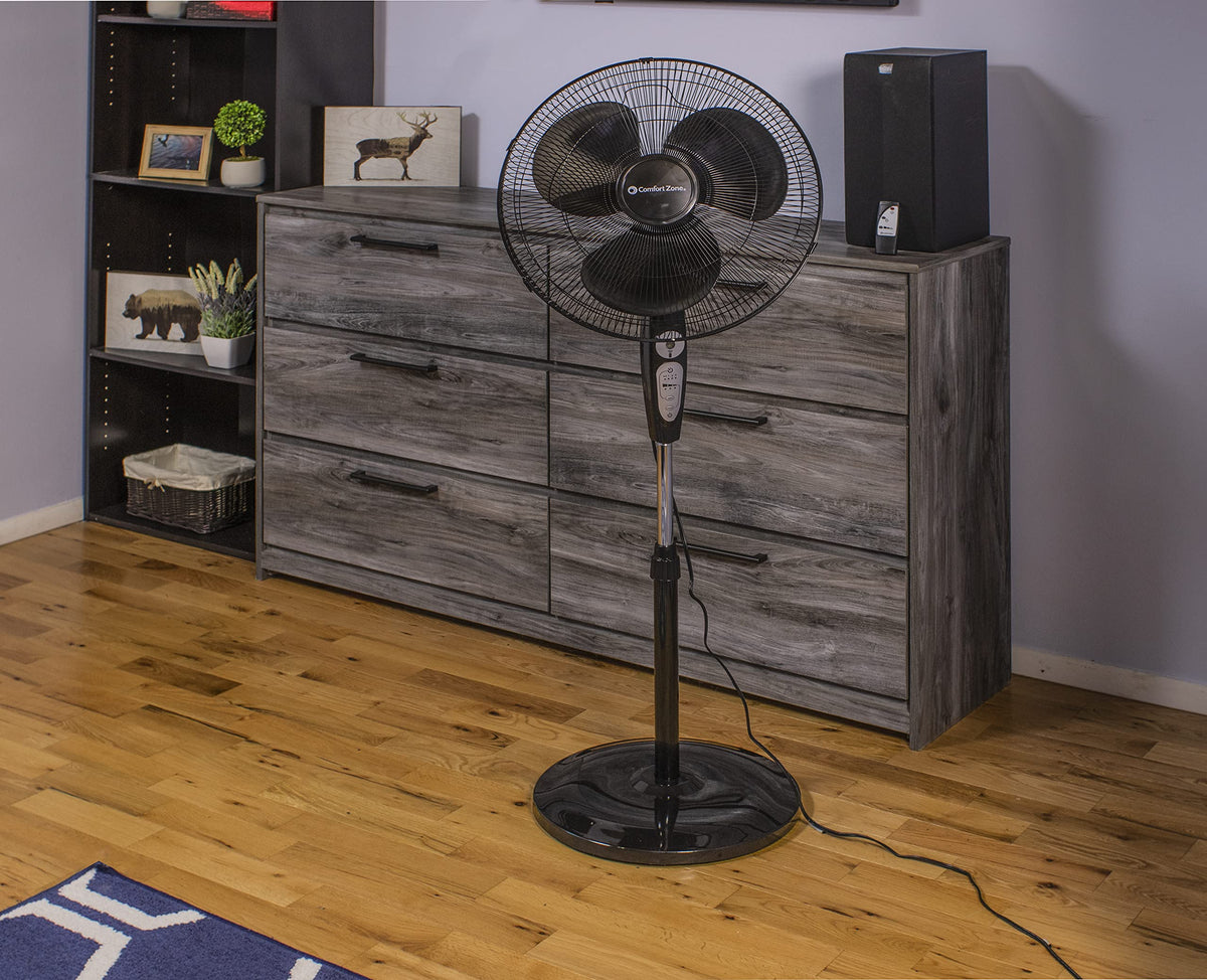 18 inch 3 Speed Oscillating Pedestal Fan with Remote Control K91812